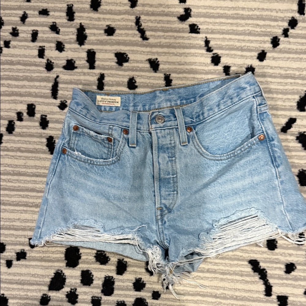 Levi's 501 Light Blue Jean Shorts